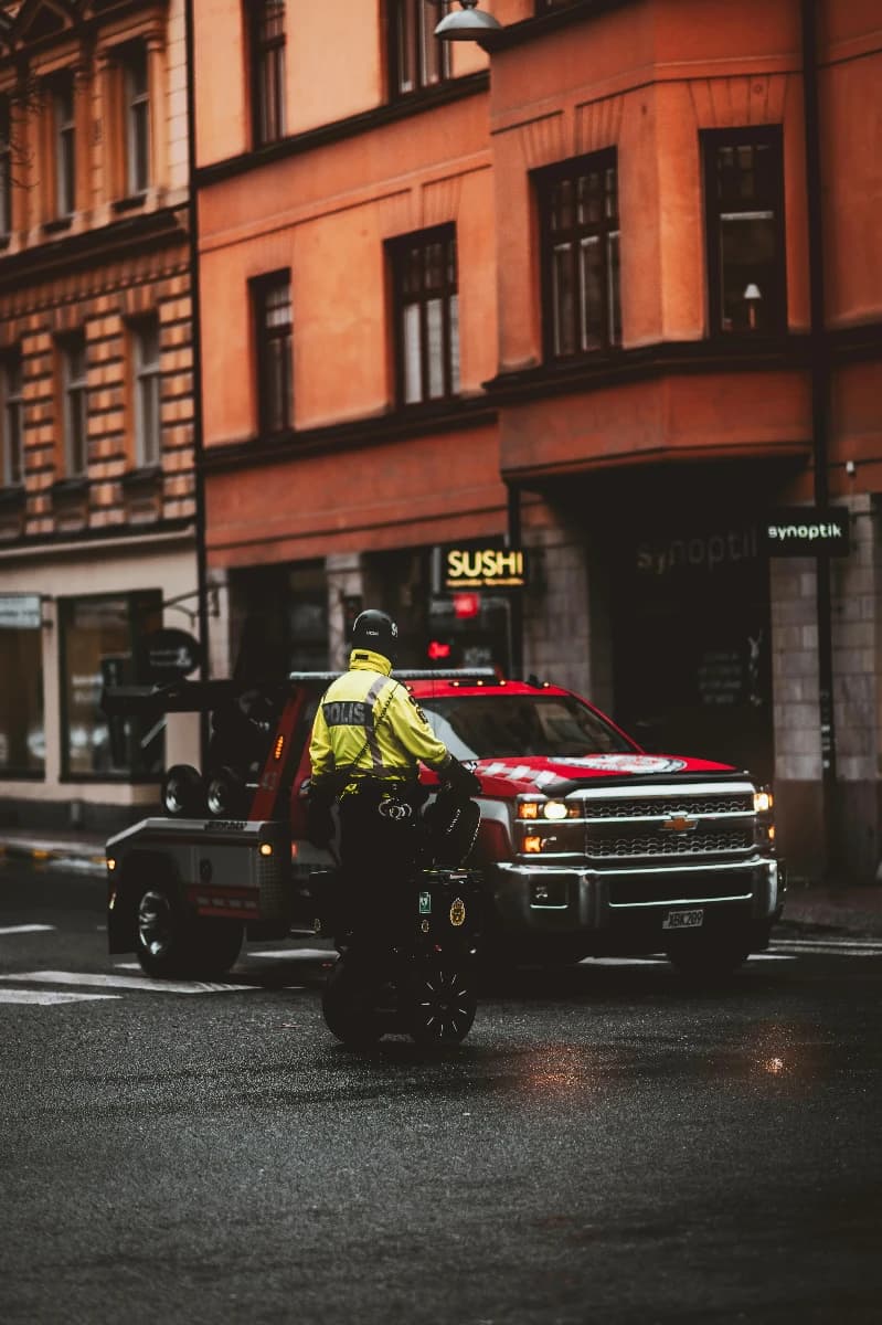 Tow truck driving around in Birmingham